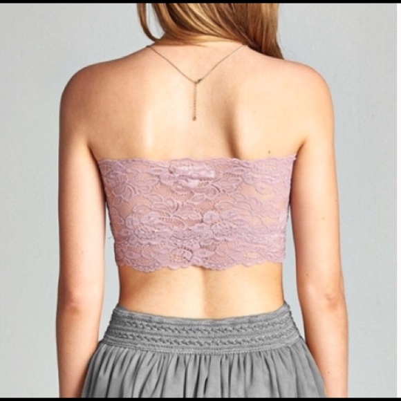 Lace Blush Pullover Bandeau Soft Bra NWT - Picture 2 of 3